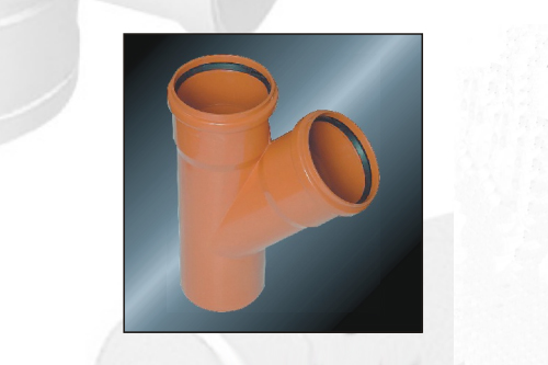 SKEW TEE 45° WITH RUBBER(SPIGOT)